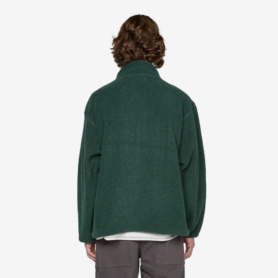Antonio Wool Zip Up Green Jackets