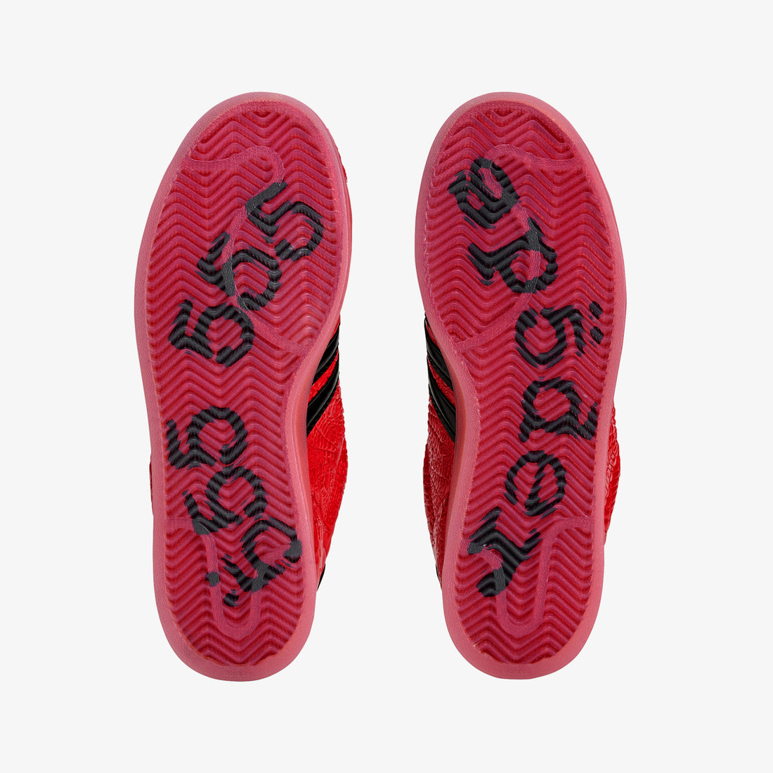 SP5DER x Superstar II Red | Core Black | Silver Metallic Footwear