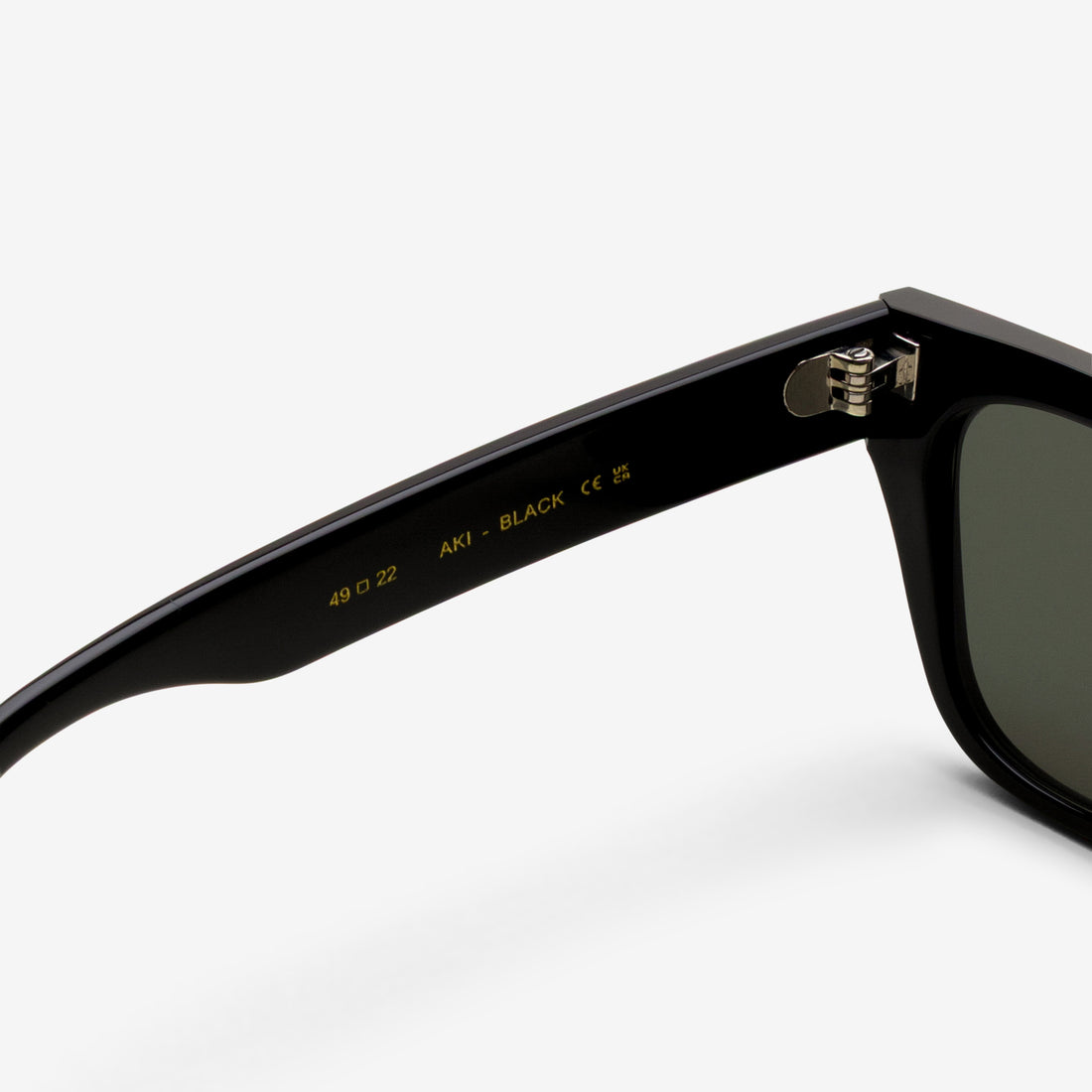 Aki Black | Green Solid Lens Eyewear