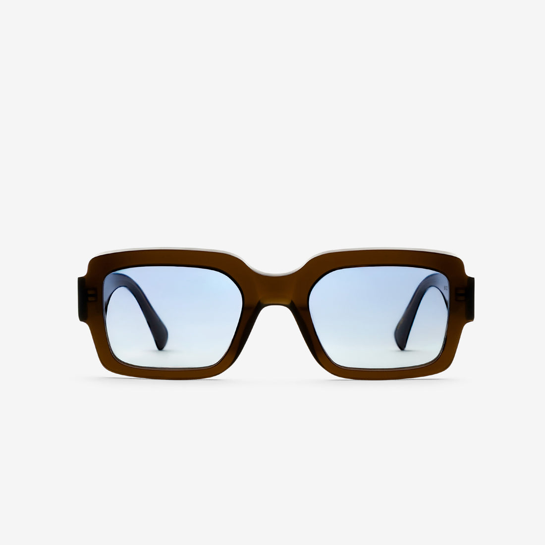 Apollo Chocolate | Blue Gradient Lens Eyewear