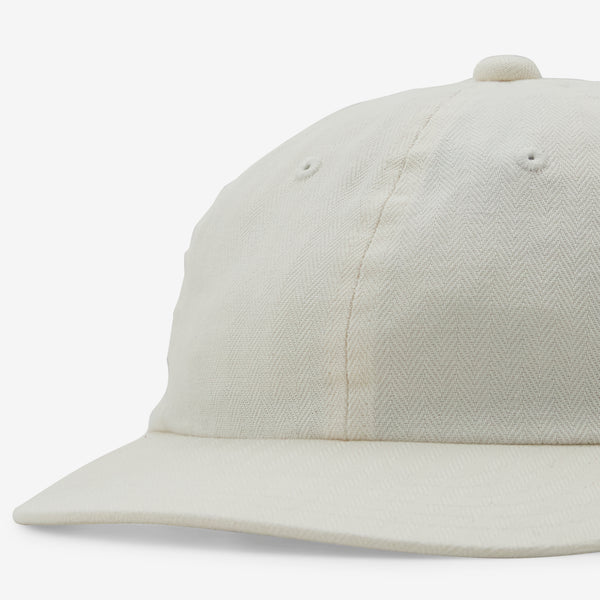 Panel Herringbone Cap Ivory