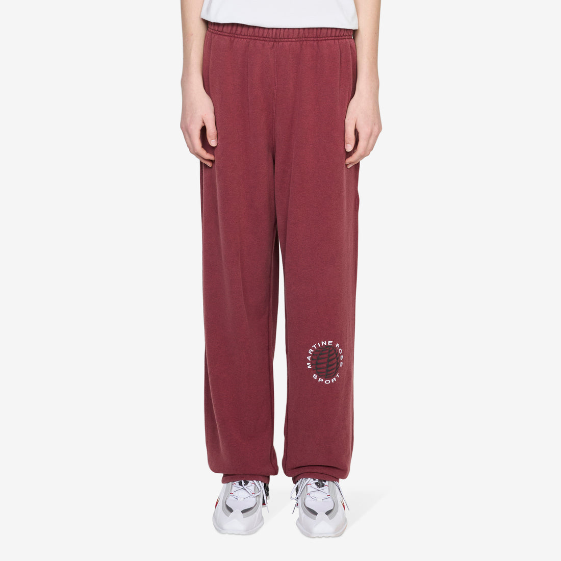Martine Rose x Fleece Trousers Team Crimson | Heather | White Pants