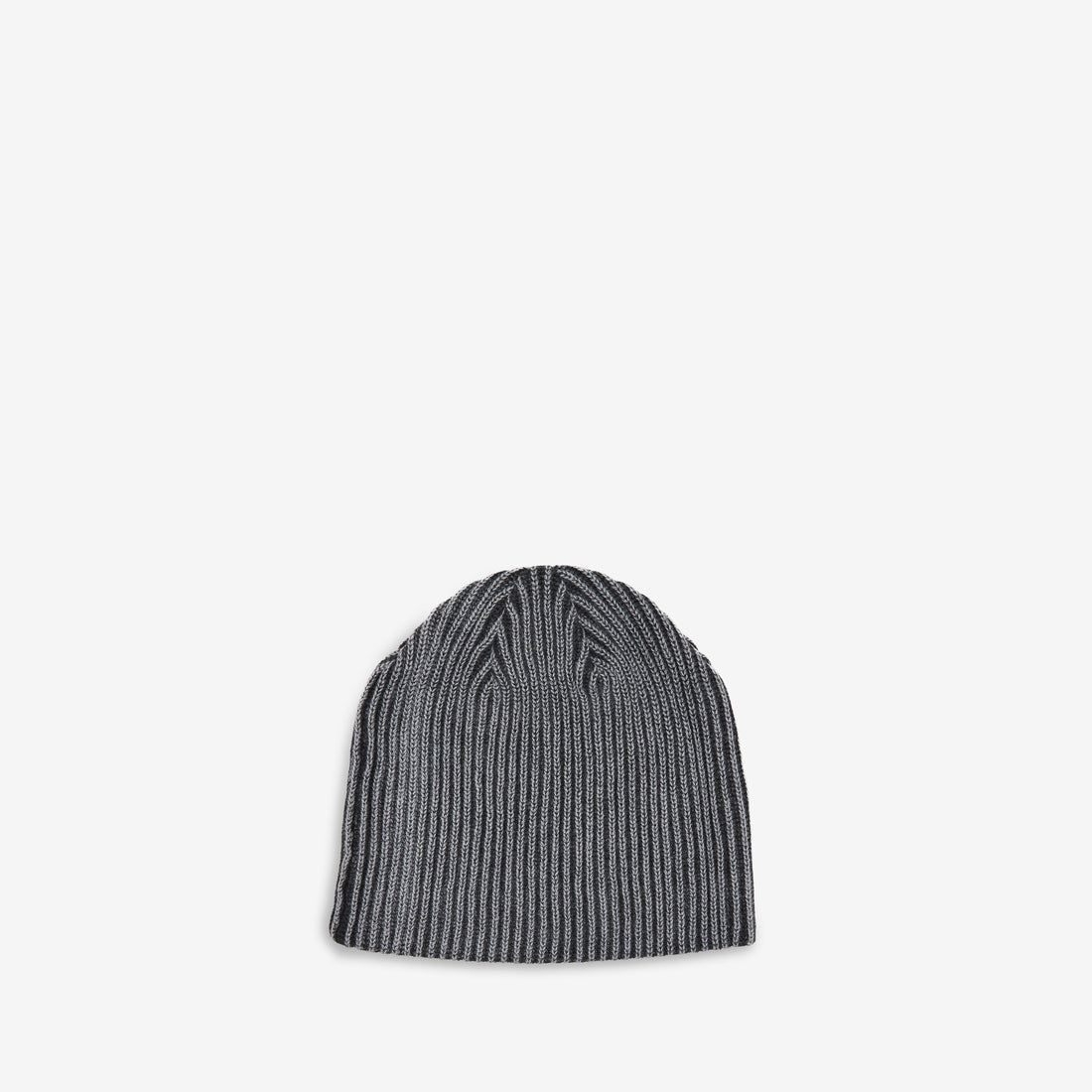 Ribbed Skully Beanie Washed Black Headwear