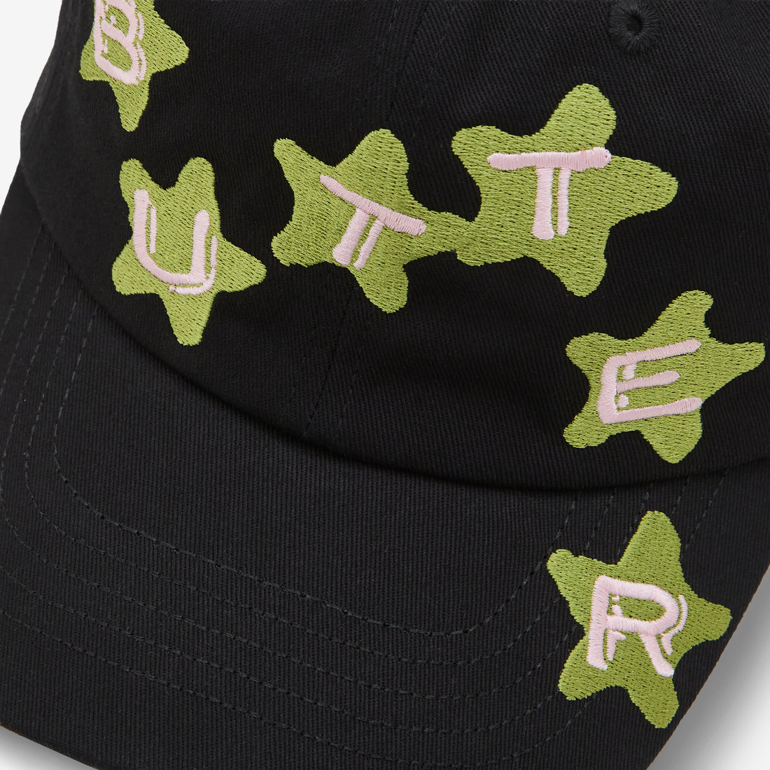 Stars 6 Panel Cap Black Headwear