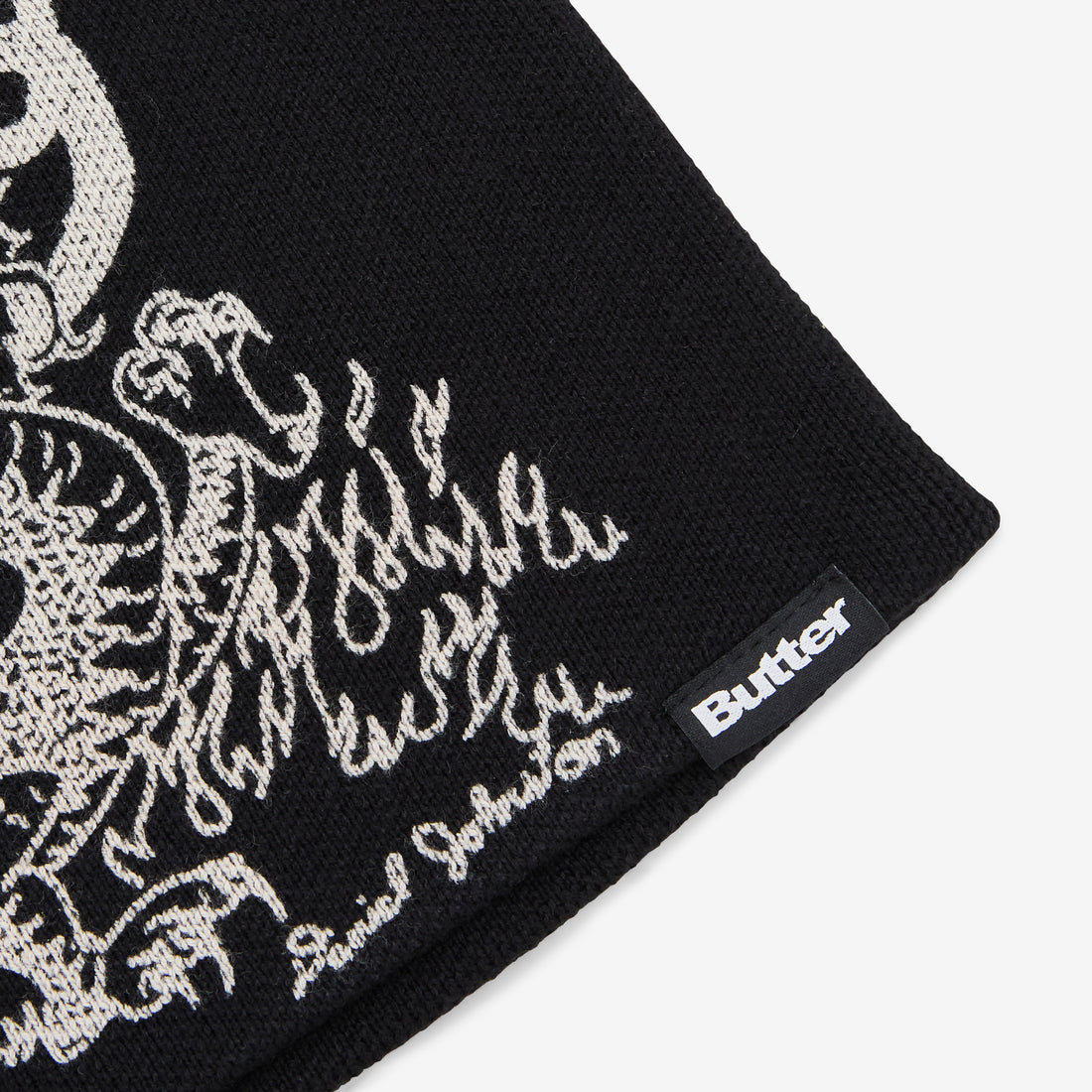 Daniel Johnston Dragon Skully Beanie Black Headwear
