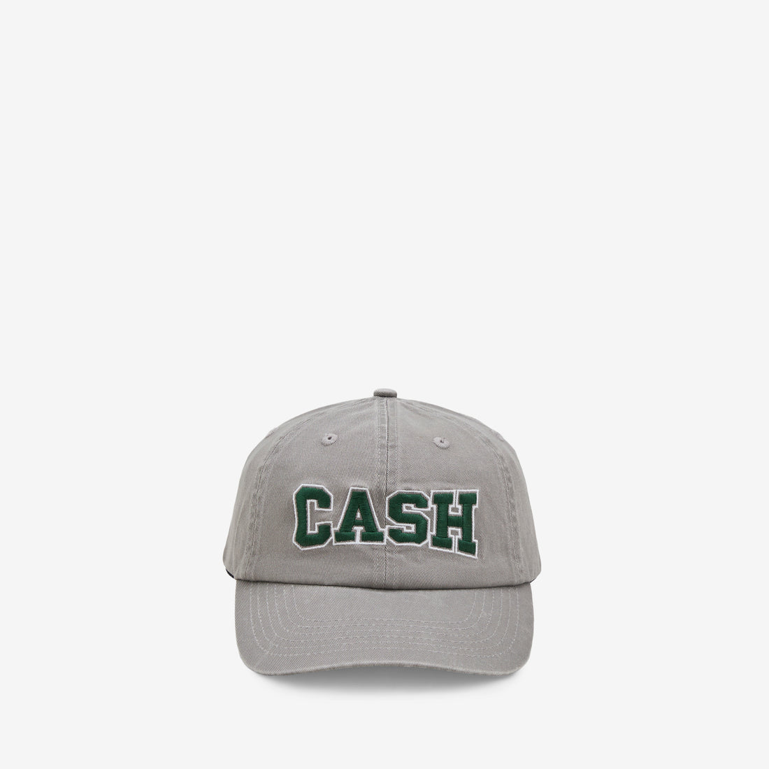 Campus 6 Panel Cap Washed Grey Headwear