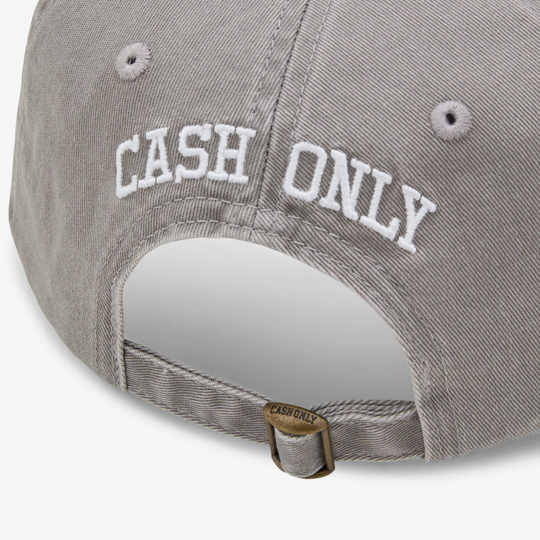Campus 6 Panel Cap Washed Grey Headwear