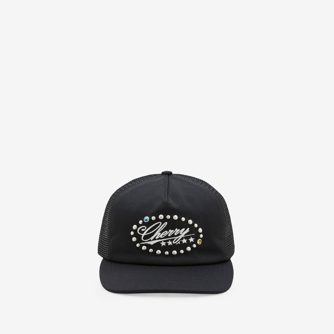 5 Star Studded Trucker Black Headwear