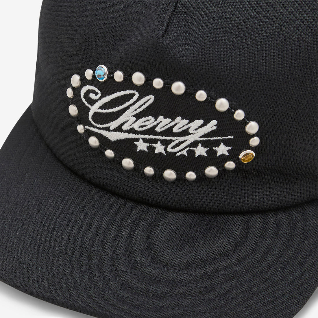 5 Star Studded Trucker Black Headwear