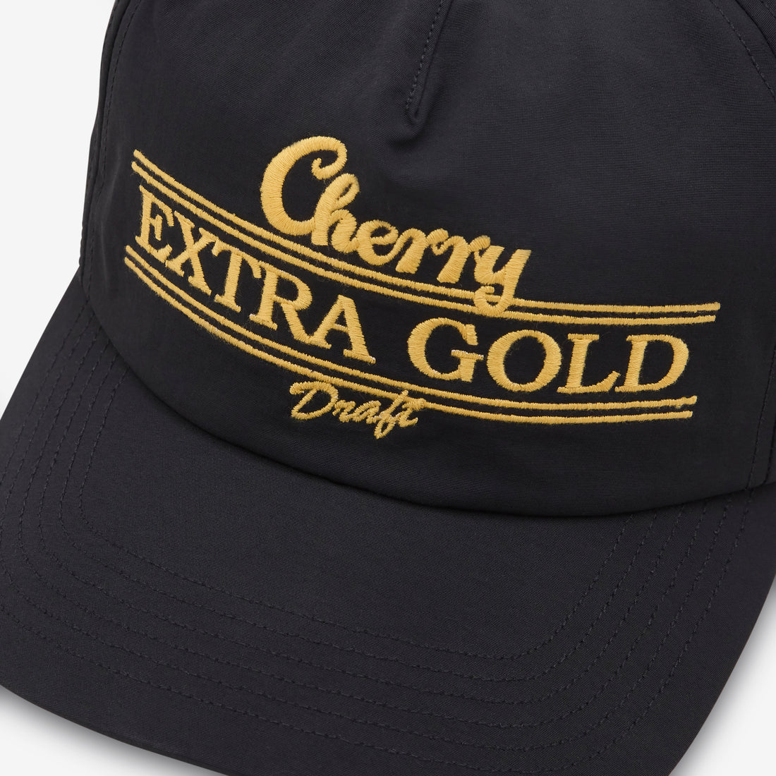 Extra Gold 5 Panel Hat Black Headwear