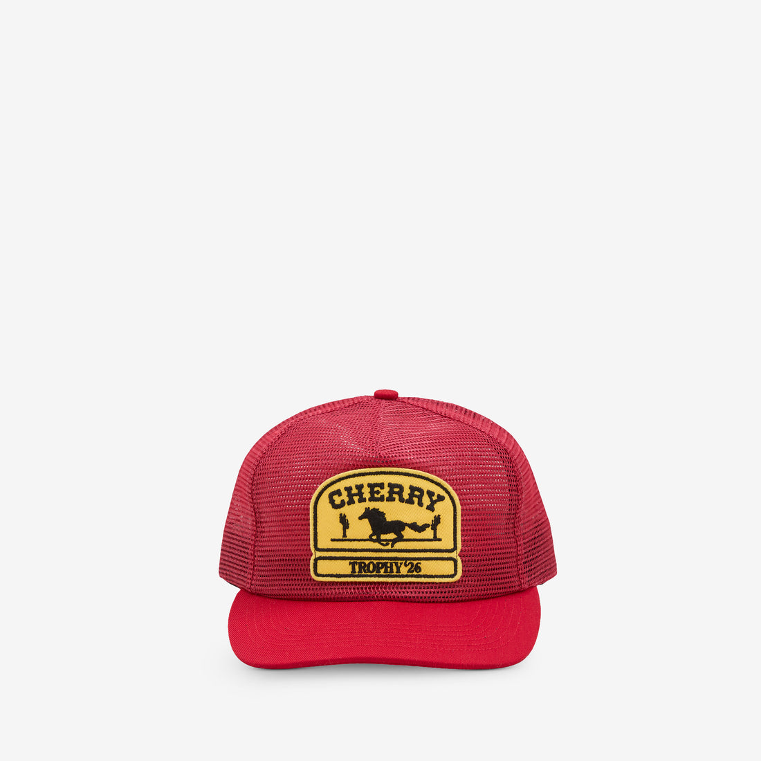 Mesh 5 Panel Trucker Red Headwear
