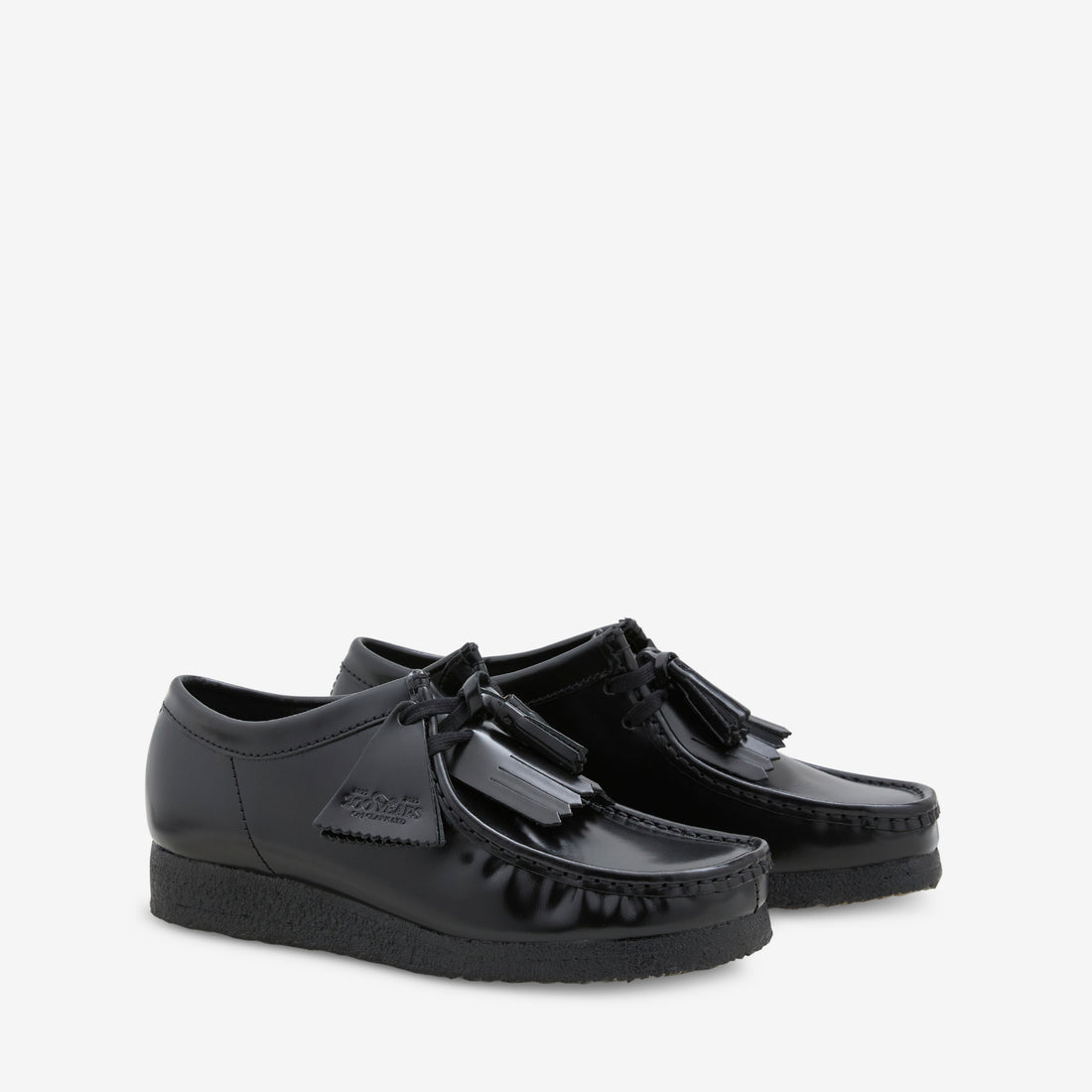 Wallabee Black Hishine Leather Footwear
