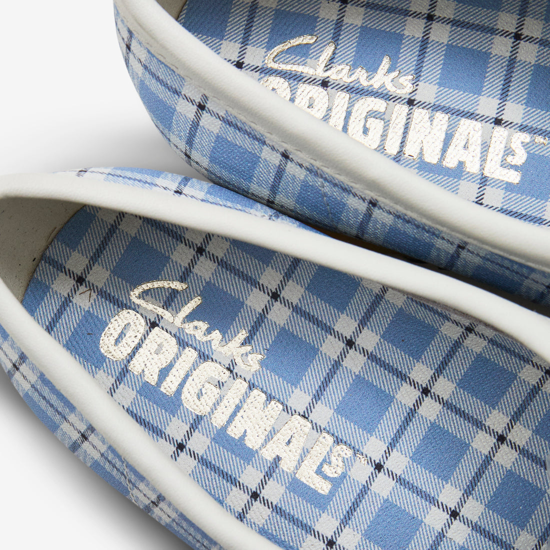 Women's Wallabee Blue Check Footwear
