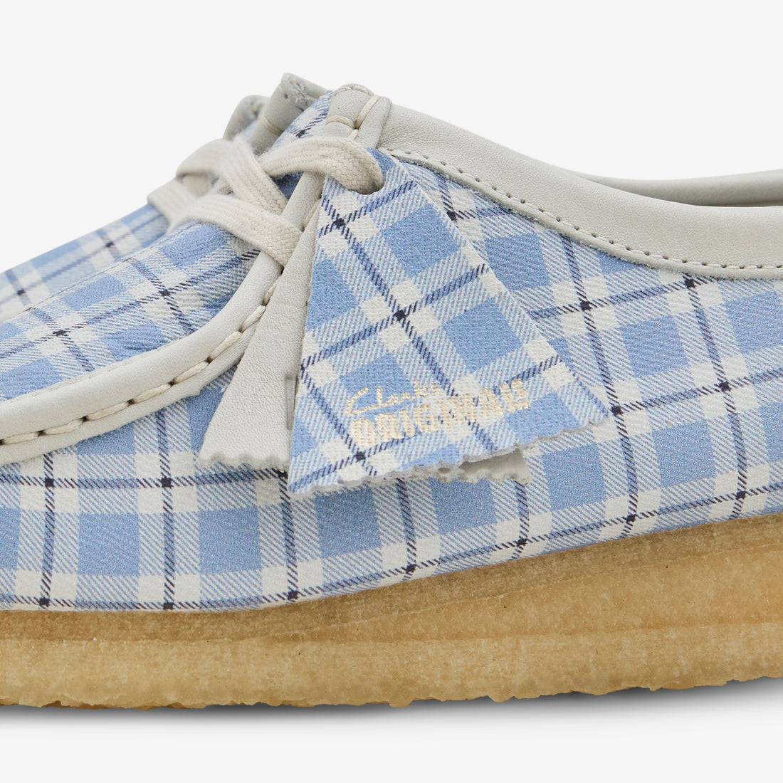 Women's Wallabee Blue Check Footwear