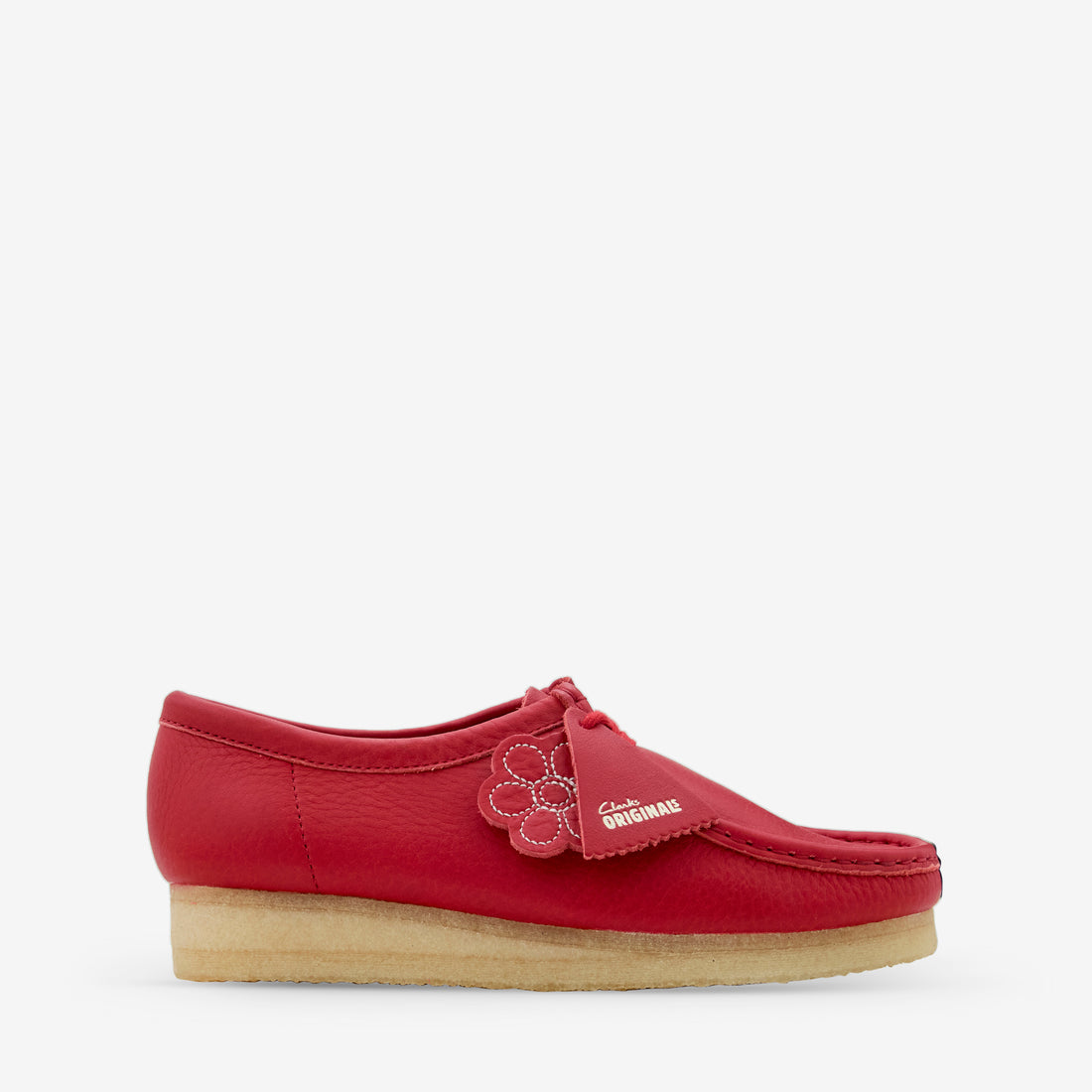 Women's Wallabee Red Leather Footwear
