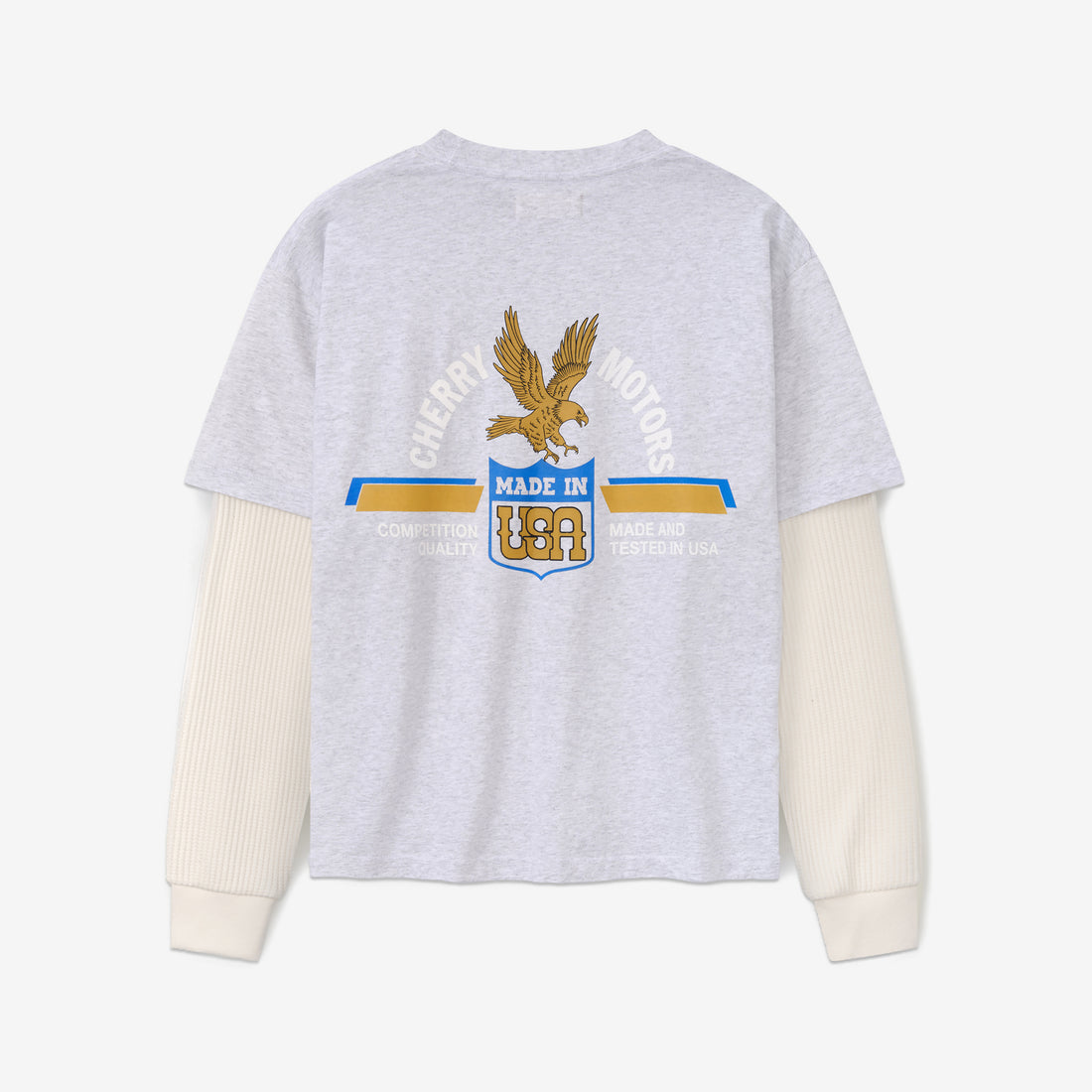 Motors Layered Thermal T-Shirt Heather Grey Tees