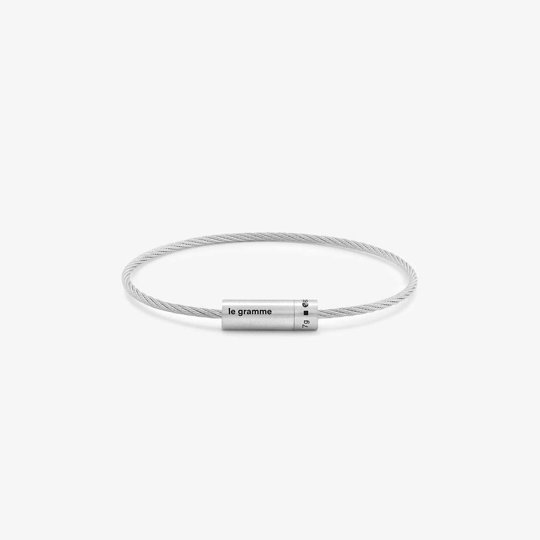 7g Brushed Sterling Silver Cable Bracelet Jewellery