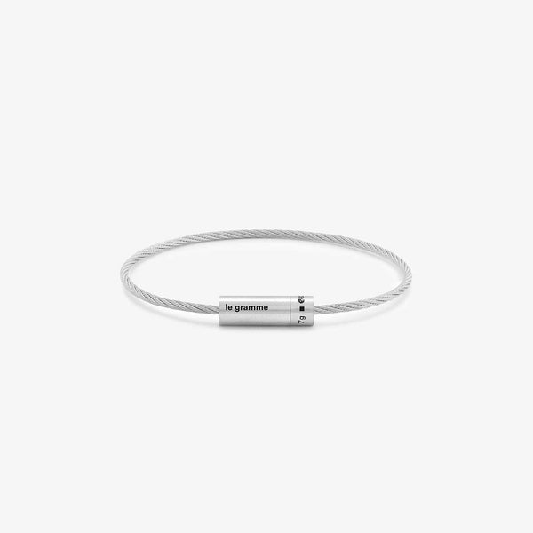 7g Brushed Sterling Silver Cable Bracelet Above The Clouds
