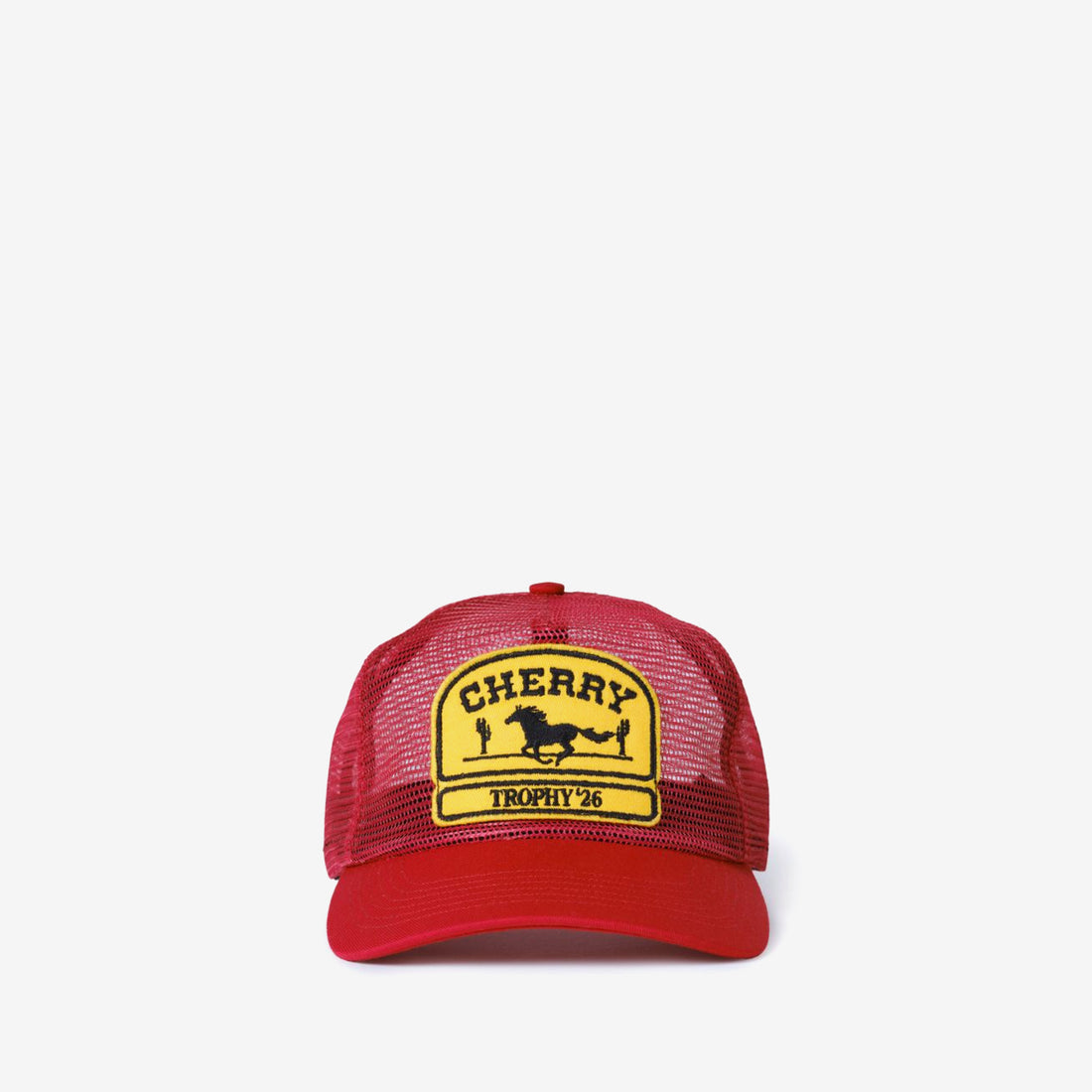 Mesh 5 Panel Trucker Red Headwear