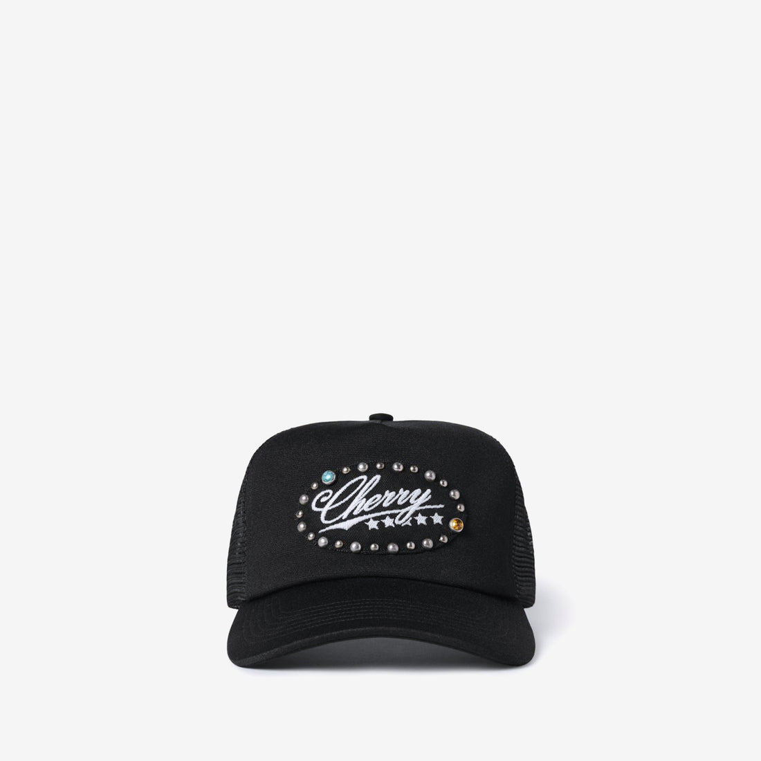 5 Star Studded Trucker Black Headwear