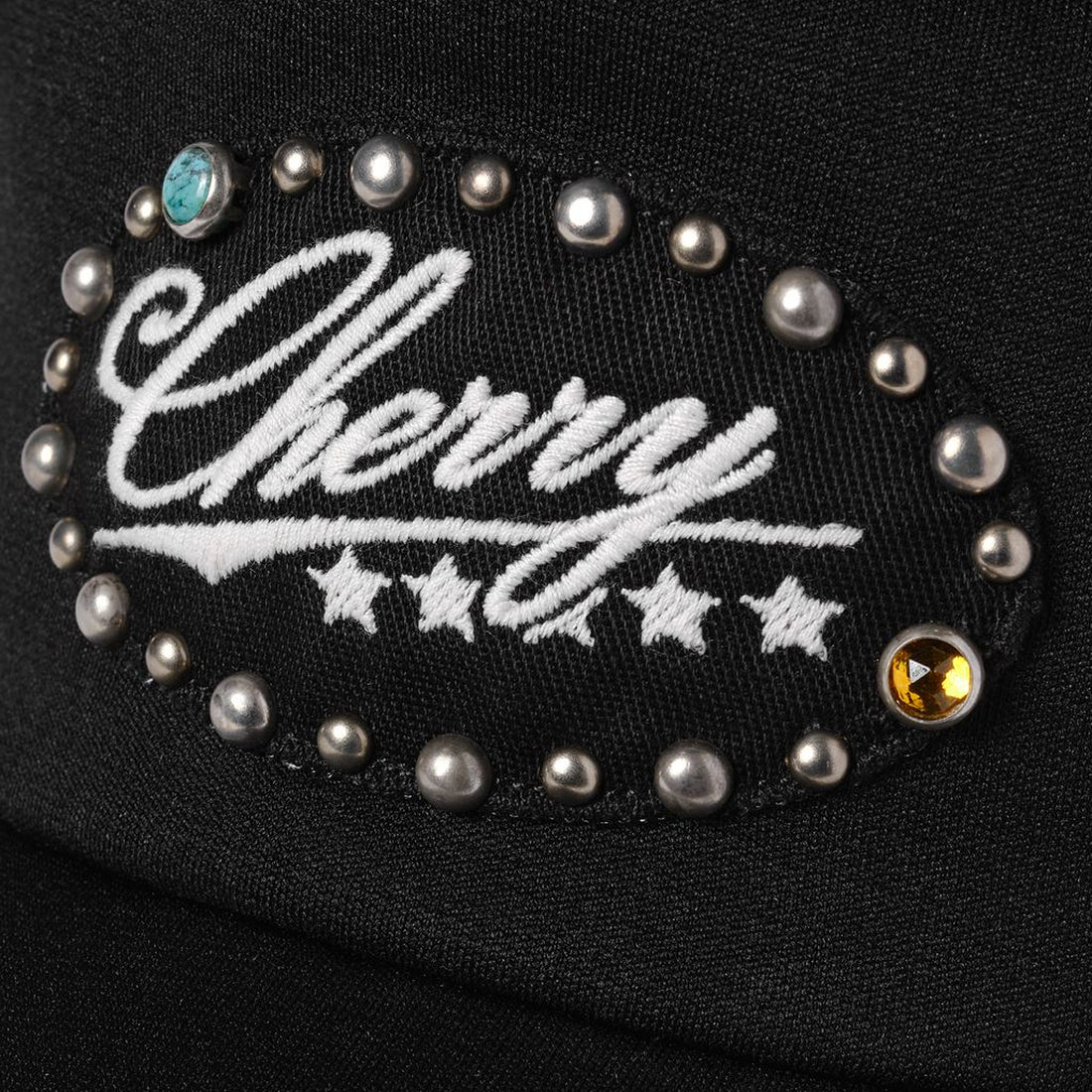 5 Star Studded Trucker Black Headwear