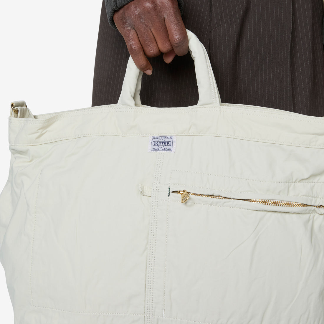 Mile 2-Way Tote Bag White (L) Bags