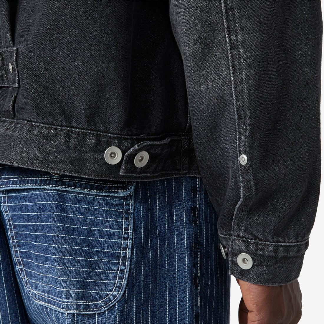 Type-1 Denim Trucker Jacket Black Washed Jackets