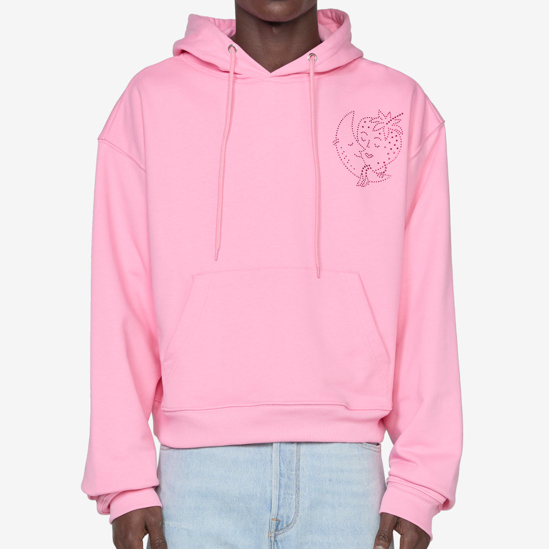 Bedazzled Hoodie Pink Jumpers