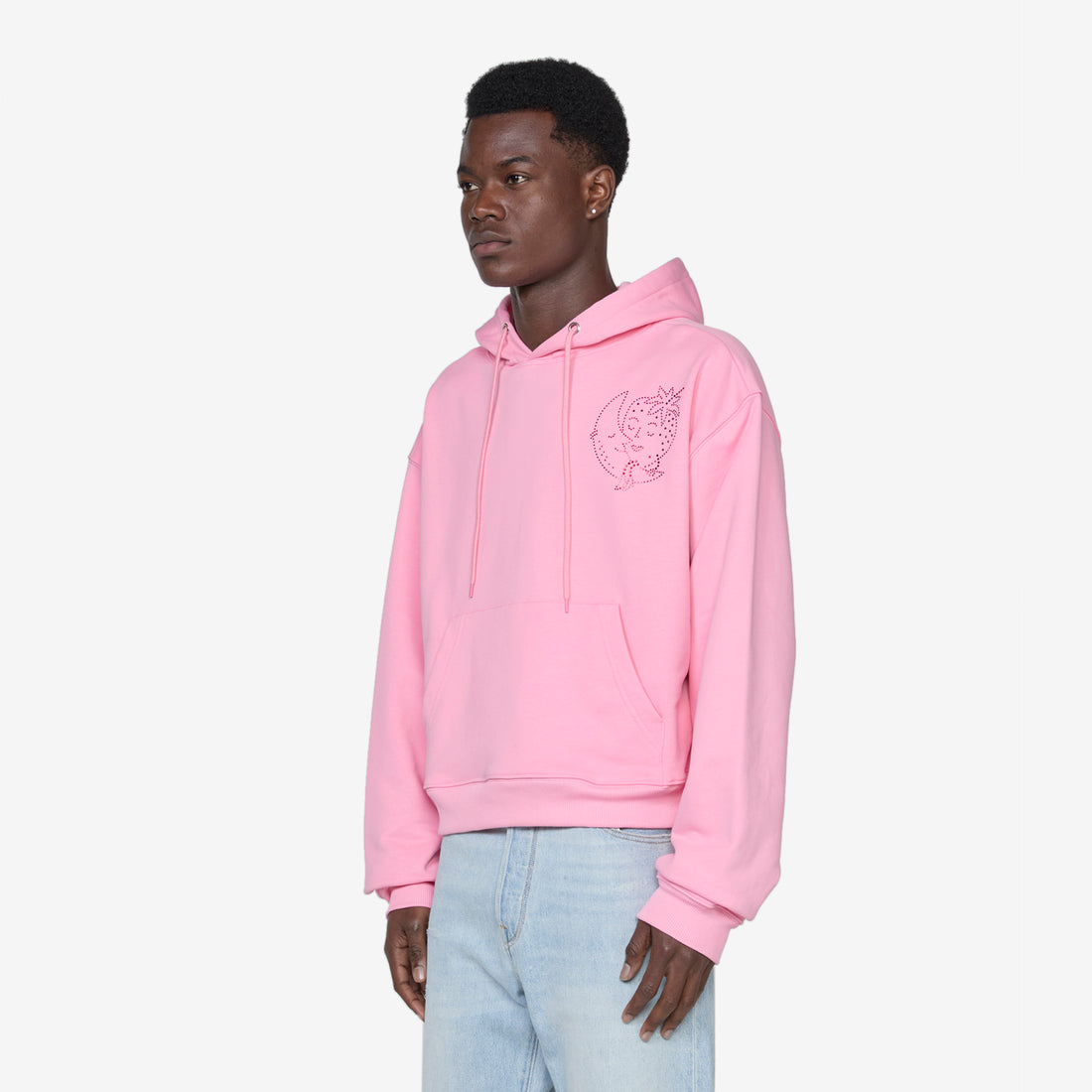 Bedazzled Hoodie Pink Jumpers