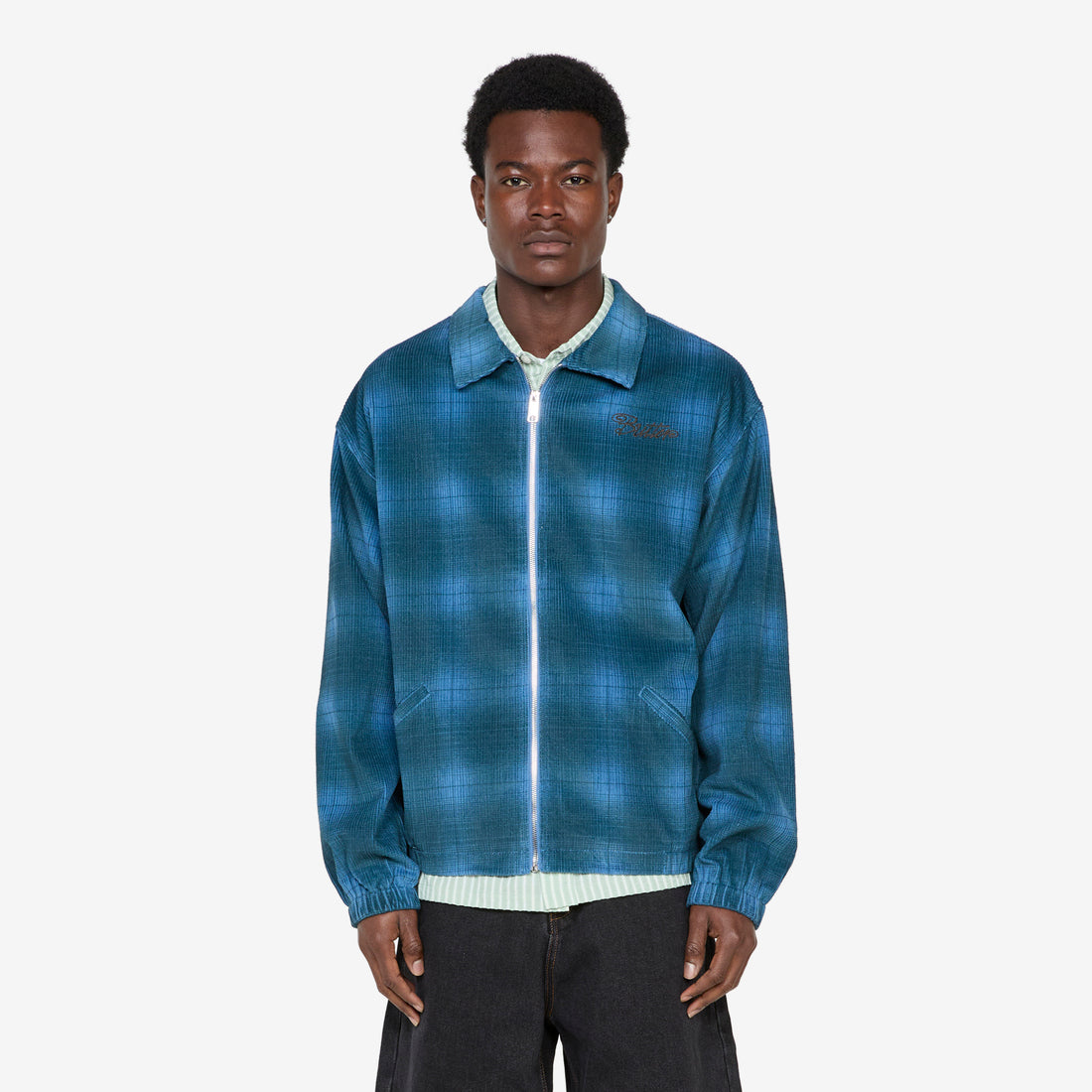 Jive Cord Jacket Blue Plaid Jackets