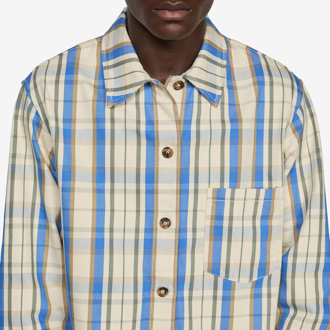 Nathan Overshirt Ecru Shirts