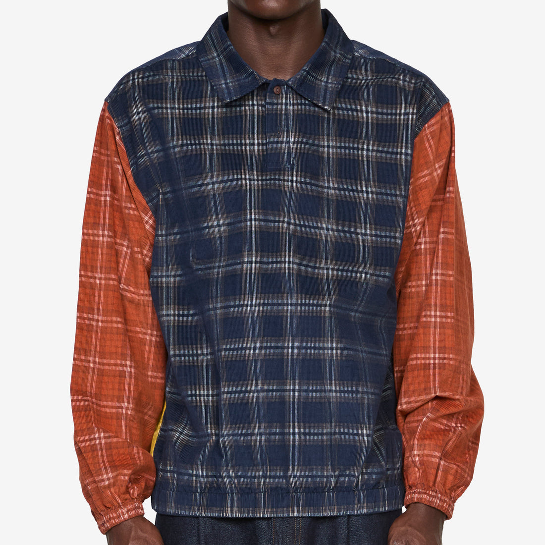 Script Woven Polo Navy Shirts