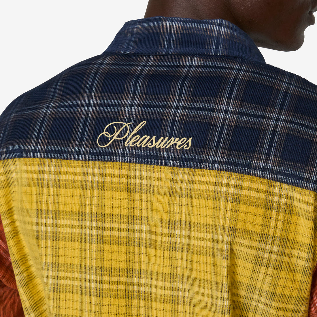 Script Woven Polo Navy Shirts