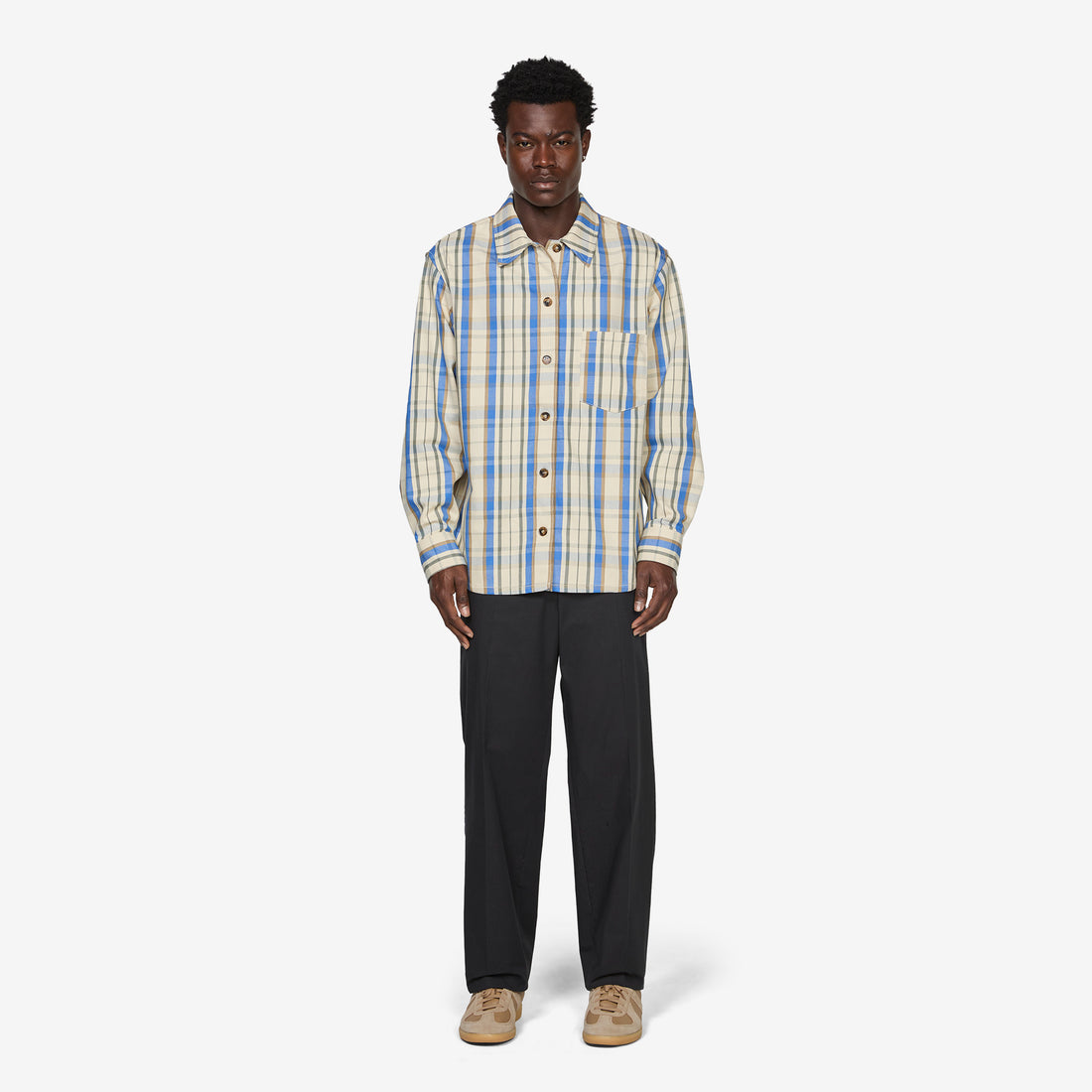 Nathan Overshirt Ecru Shirts