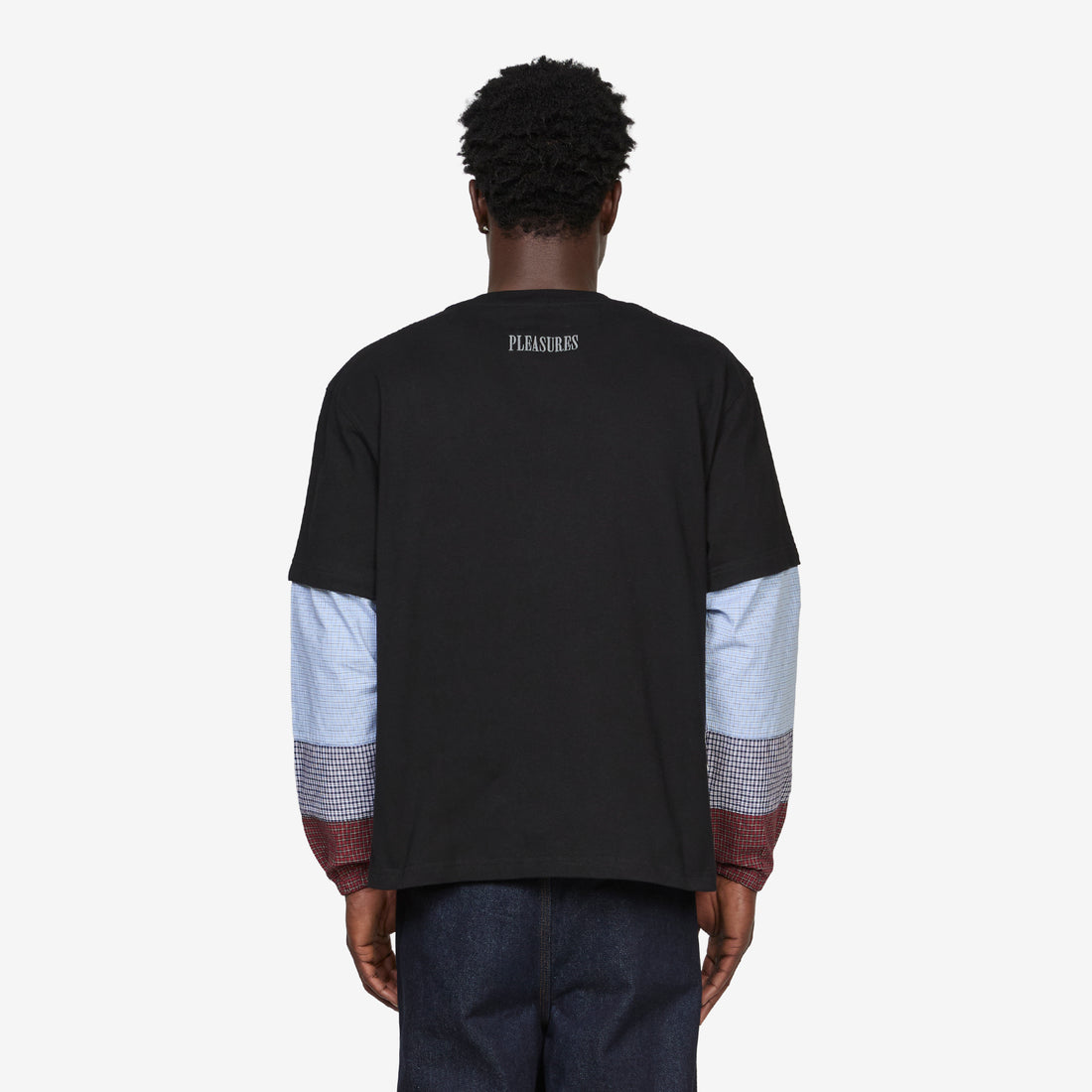 Tartan Heavyweight Longsleeve Black Tees