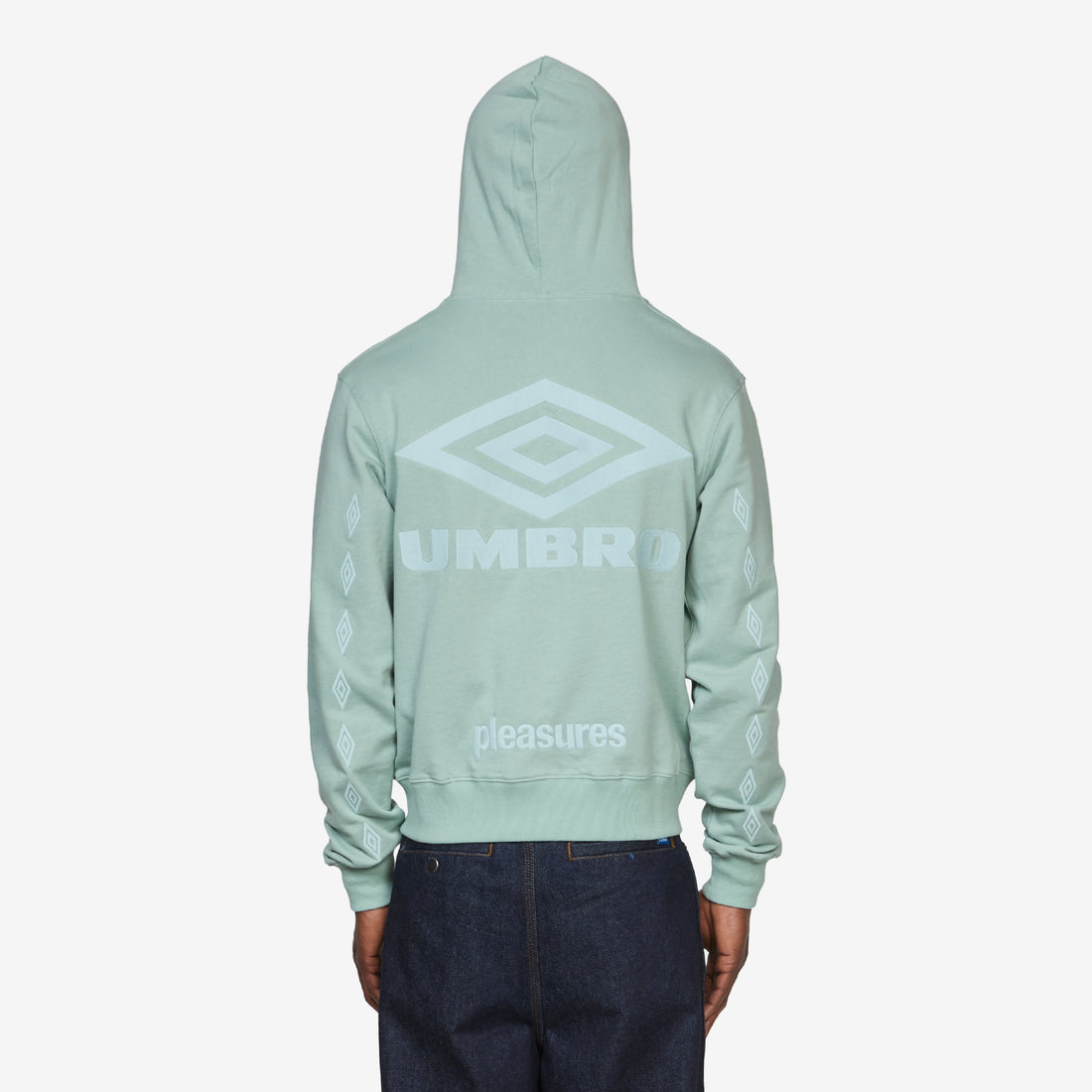 Umbro x Diamonds Zip Fitted Hoodie Sage Jumpers