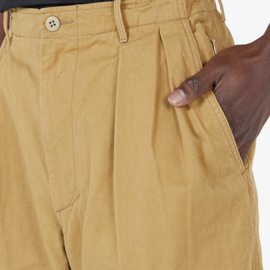Tommaso Pleat Pant Khaki Pants