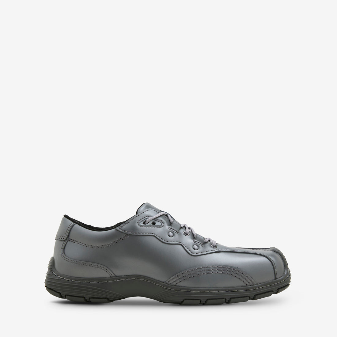Aurix 5I Shoe Gunmetal Satin Finish Leather Footwear