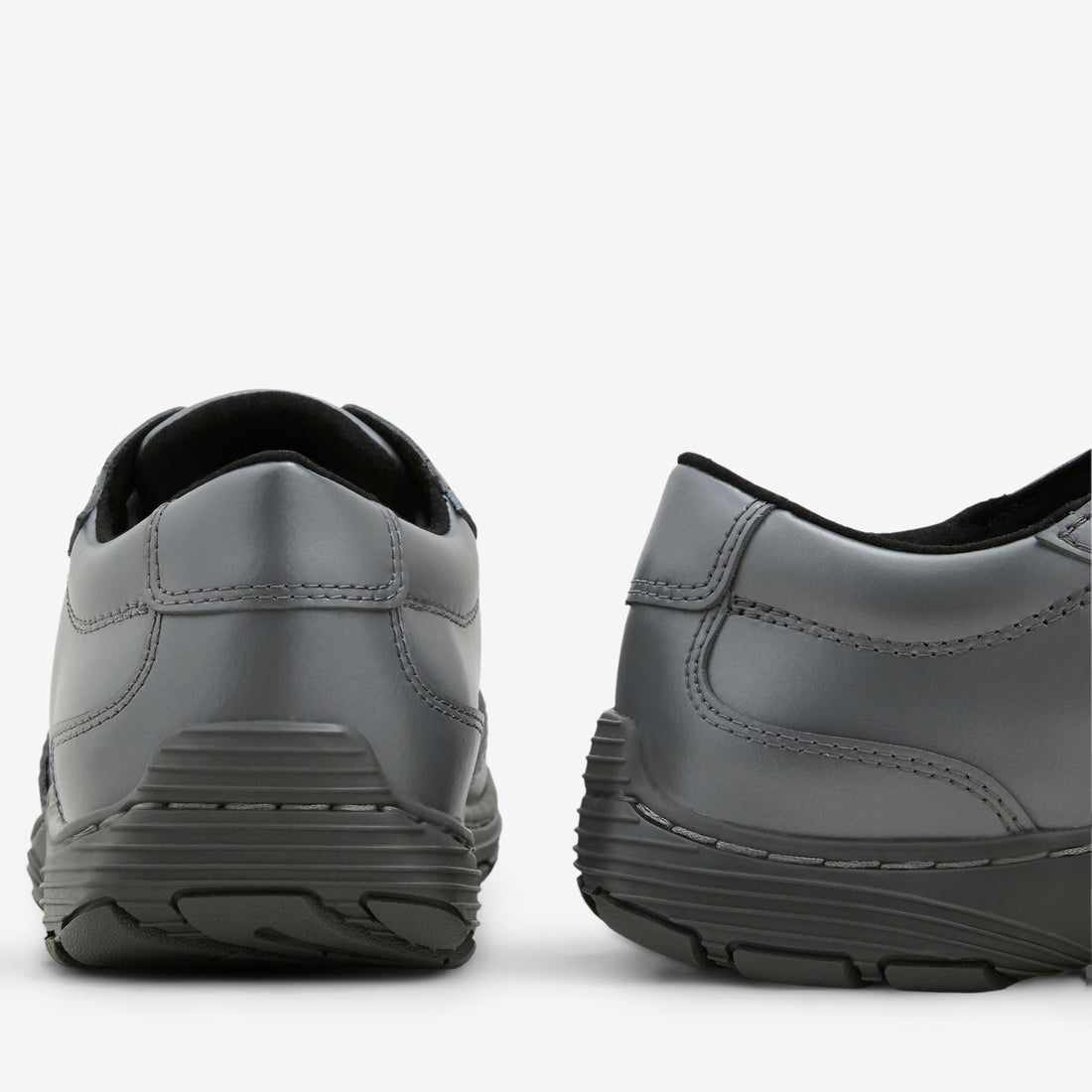 Aurix 5I Shoe Gunmetal Satin Finish Leather Footwear