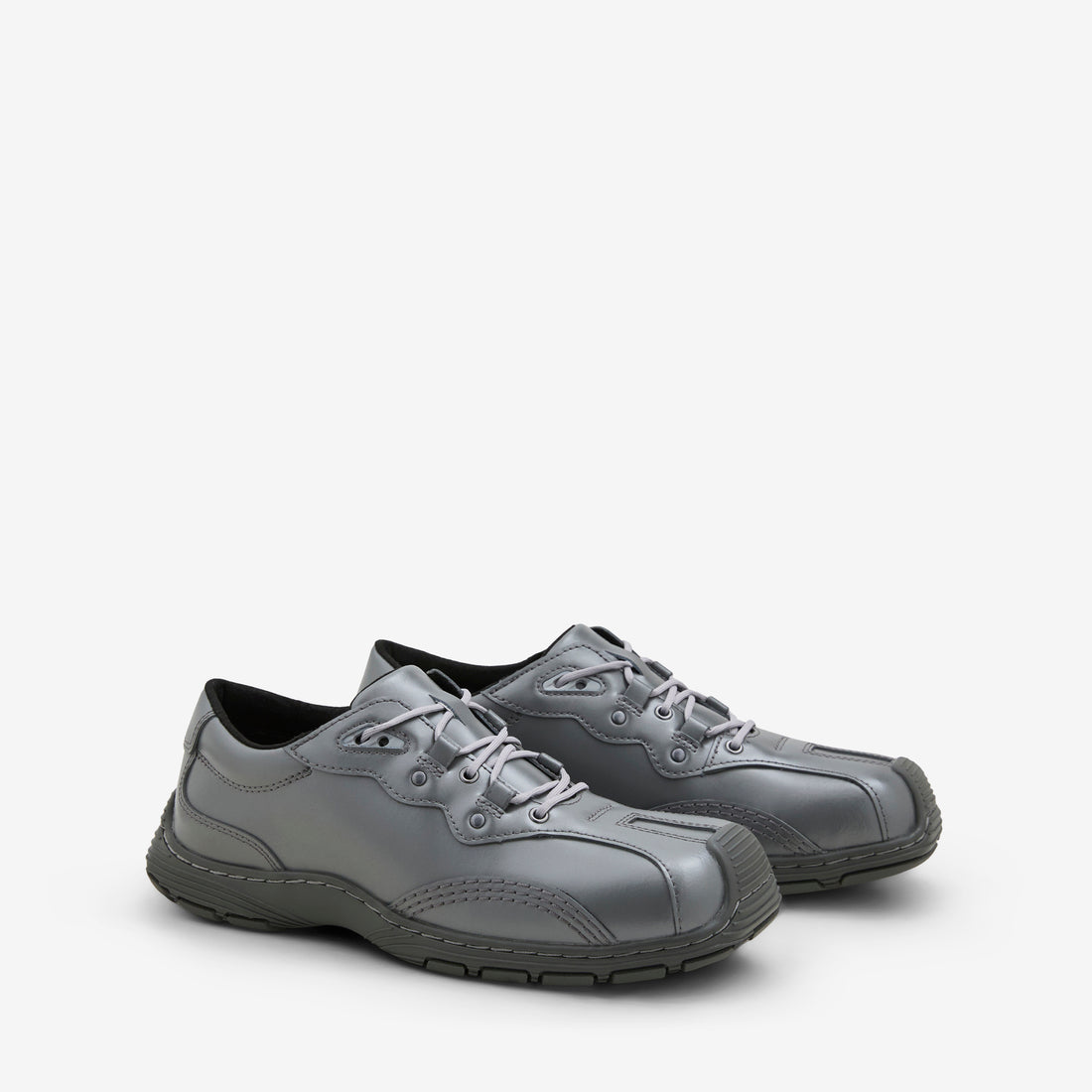 Aurix 5I Shoe Gunmetal Satin Finish Leather Footwear