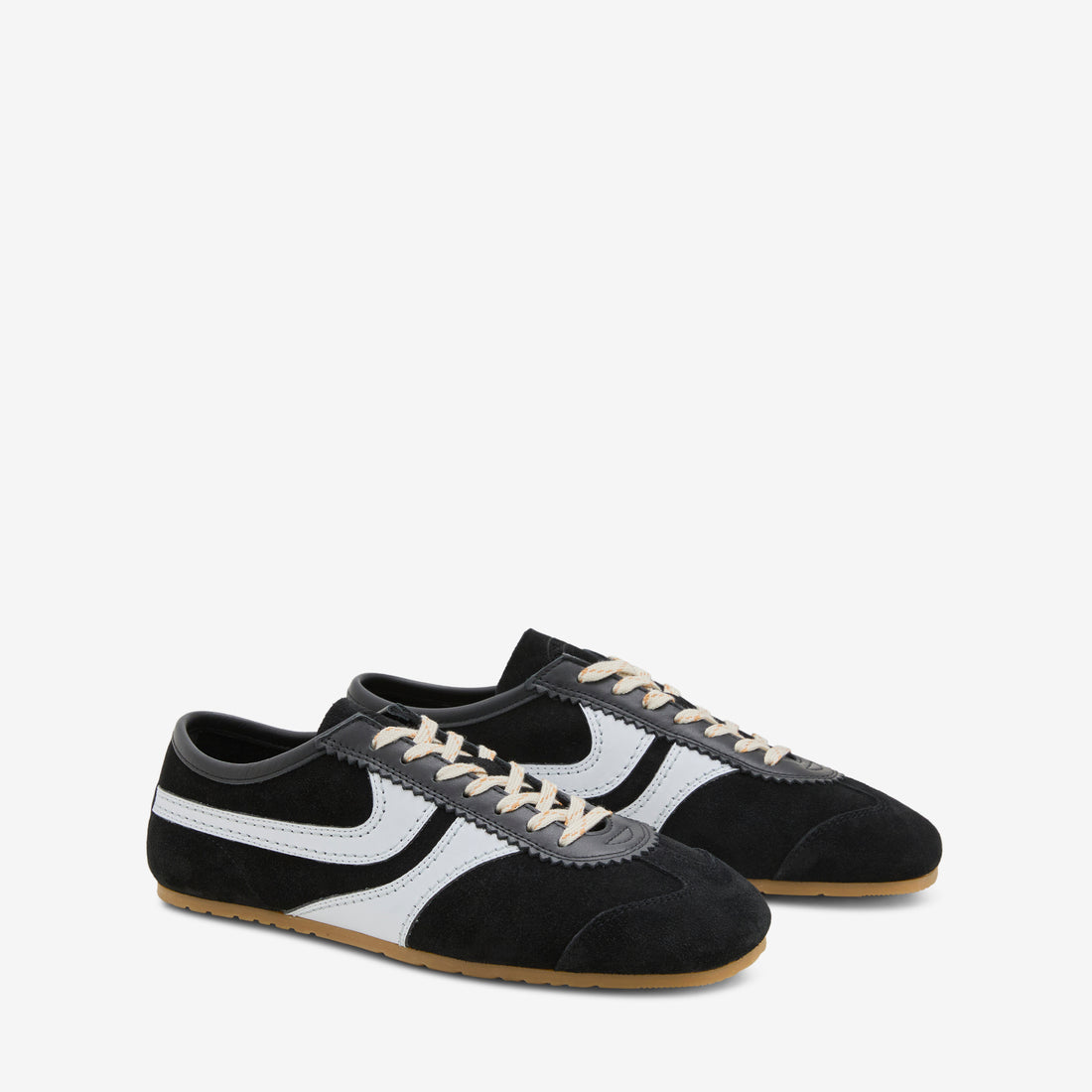Suede Sneakers Black | White Footwear