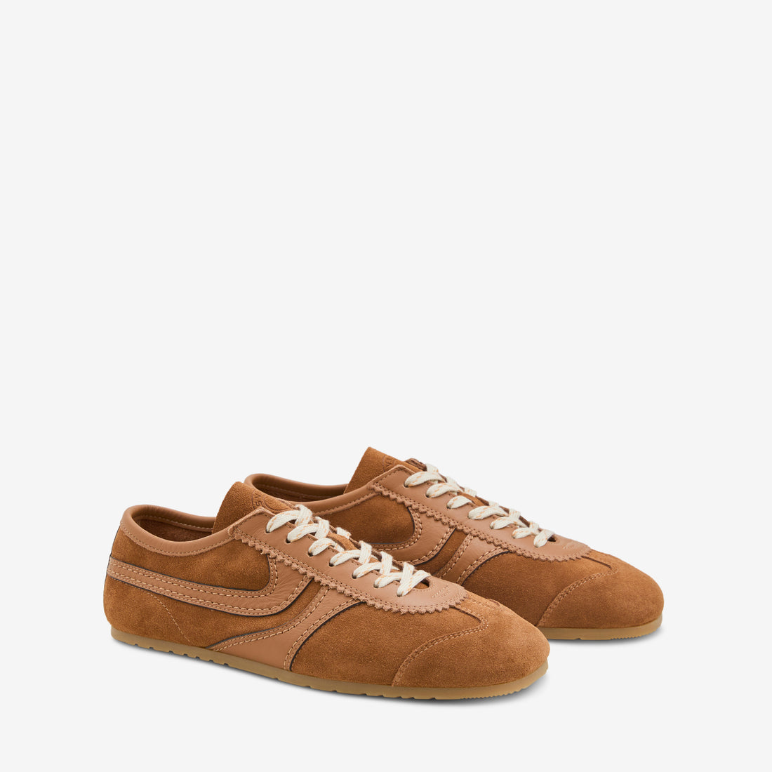 Suede Sneakers Tan Footwear
