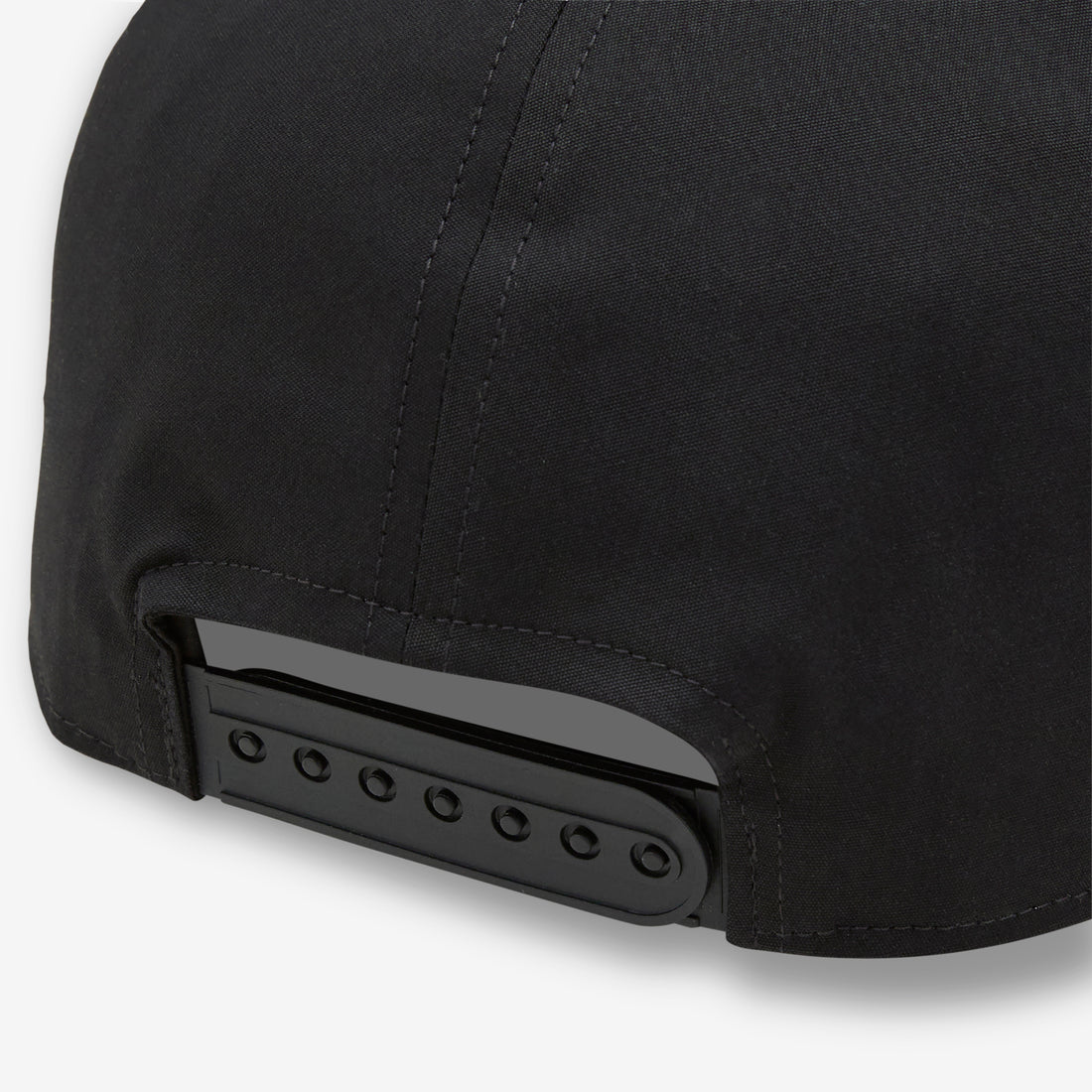 Heavy Poplin Temple Baseball Cap Black | Pearl Headwear