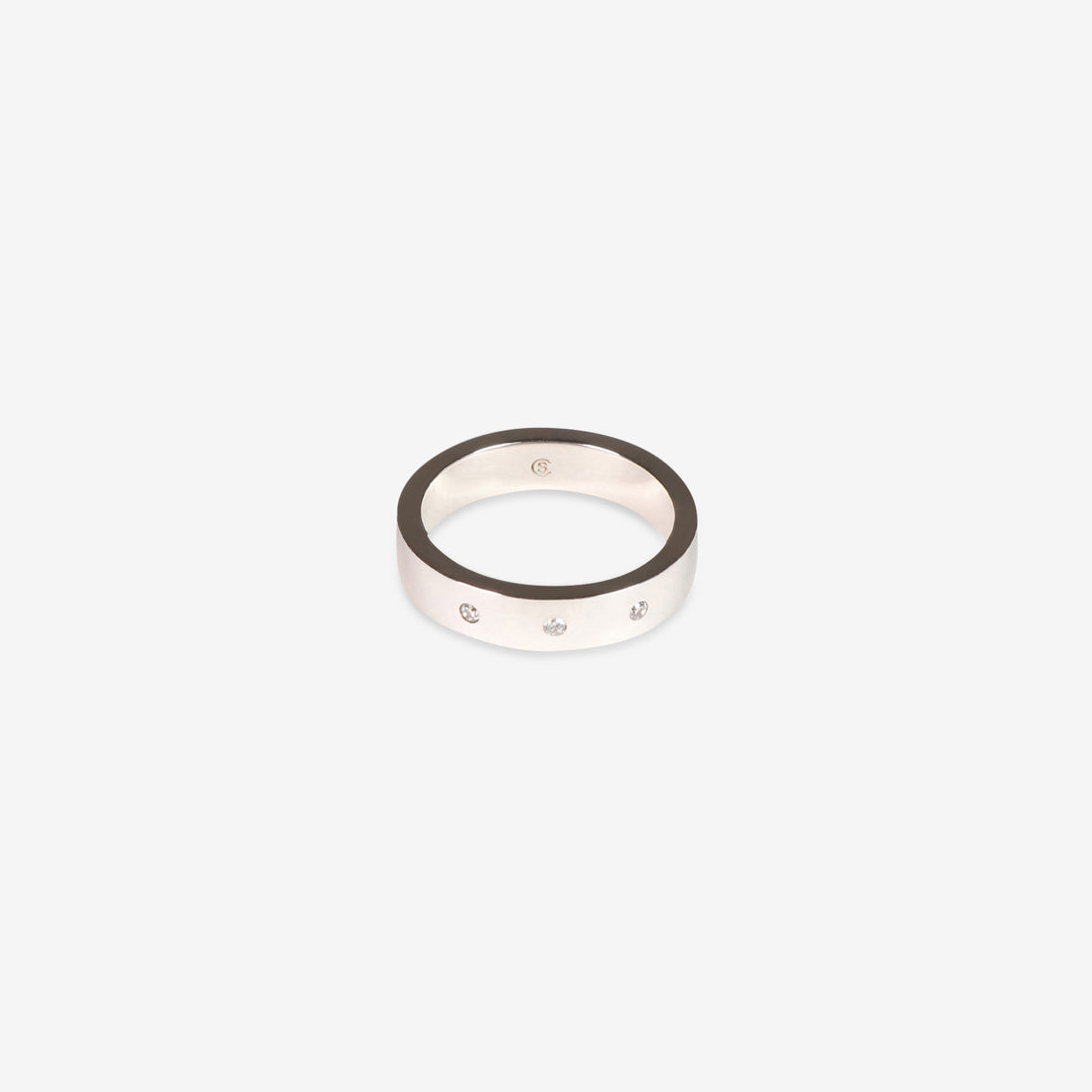 Diamond Band Ring Silver Jewellery