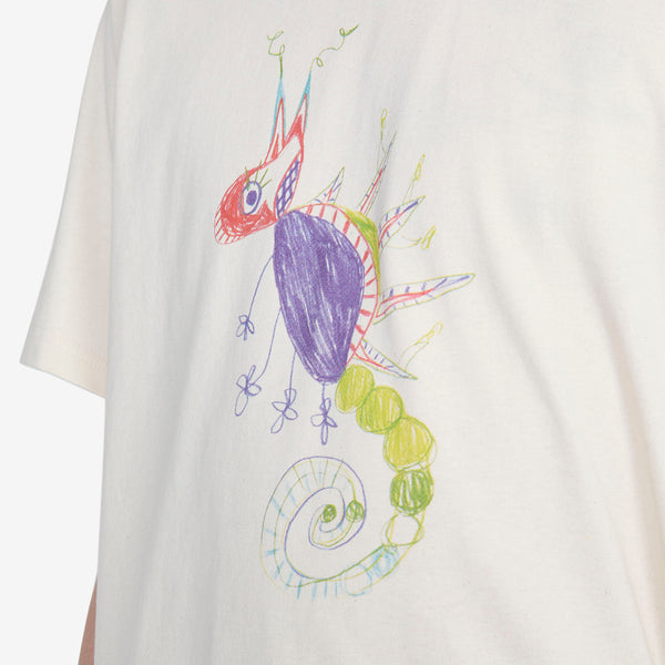 Gentle Short Sleeve T-Shirt Ecru Chameleon