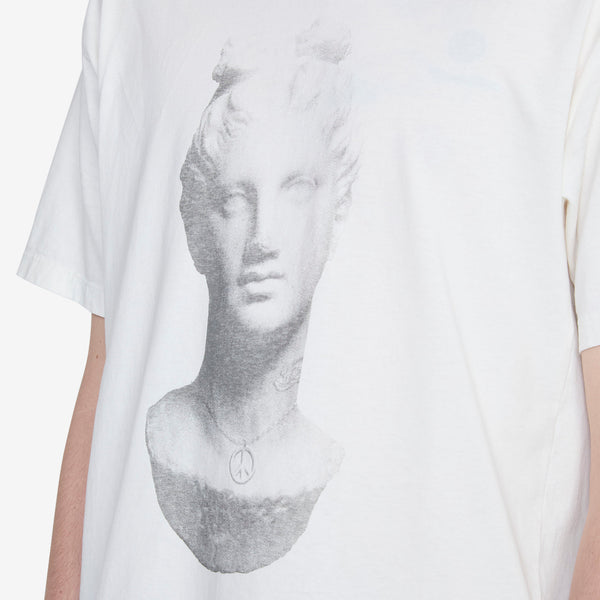 Aged Statue Short Sleeve T-Shirt Off White