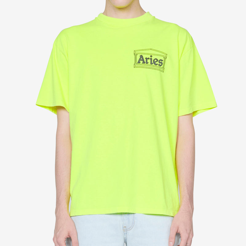 Temple Short Sleeve T-Shirt Fluoro Yellow