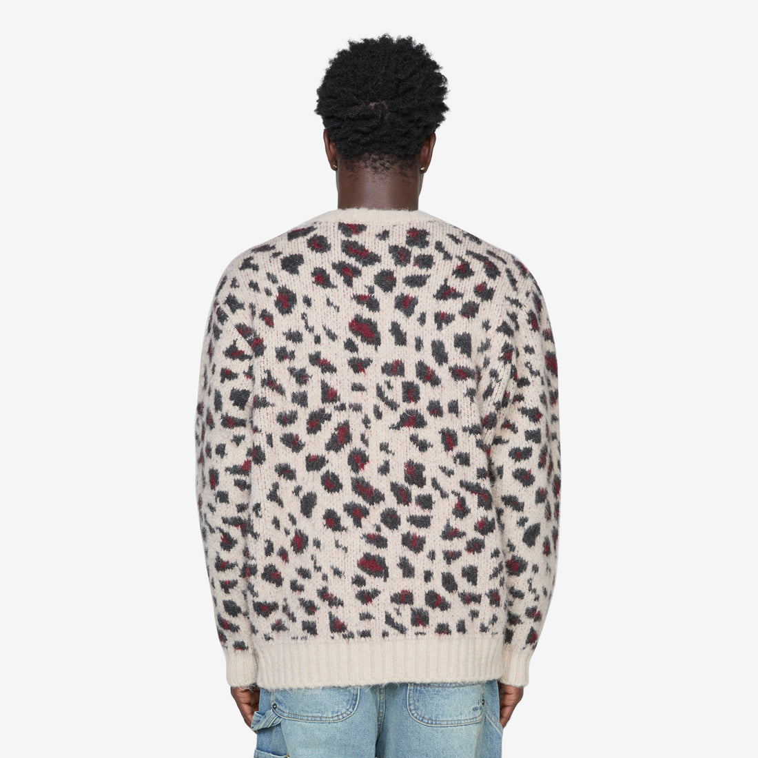 Leopard Brushed Knitted Sweater Multi Jumpers