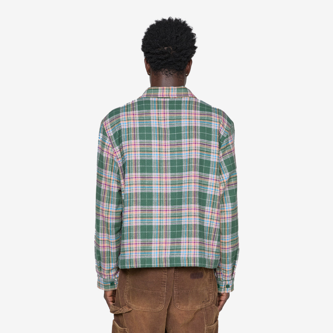 Flannel Gas Station Jacket Green Jackets