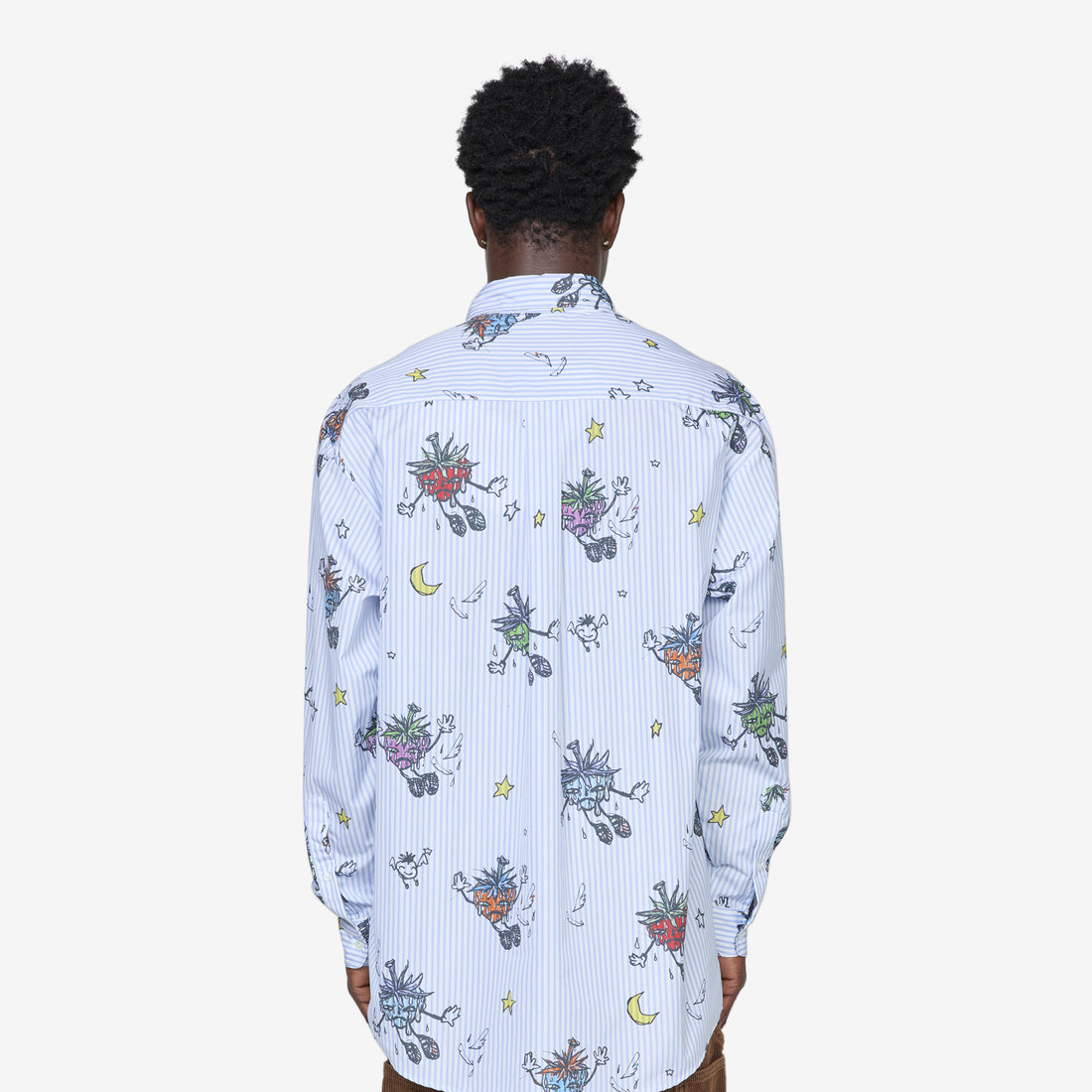 Strawbabies Button Down Shirt Blue Shirts